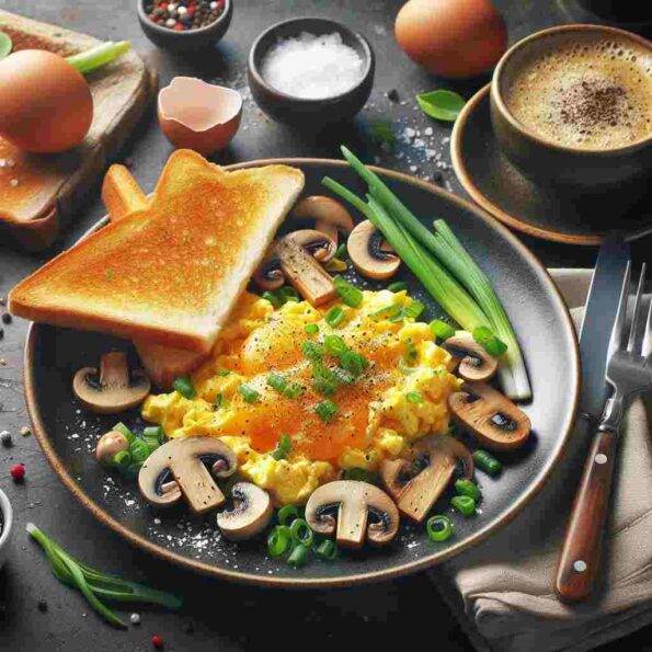 Scrambled Eggs with Mushrooms