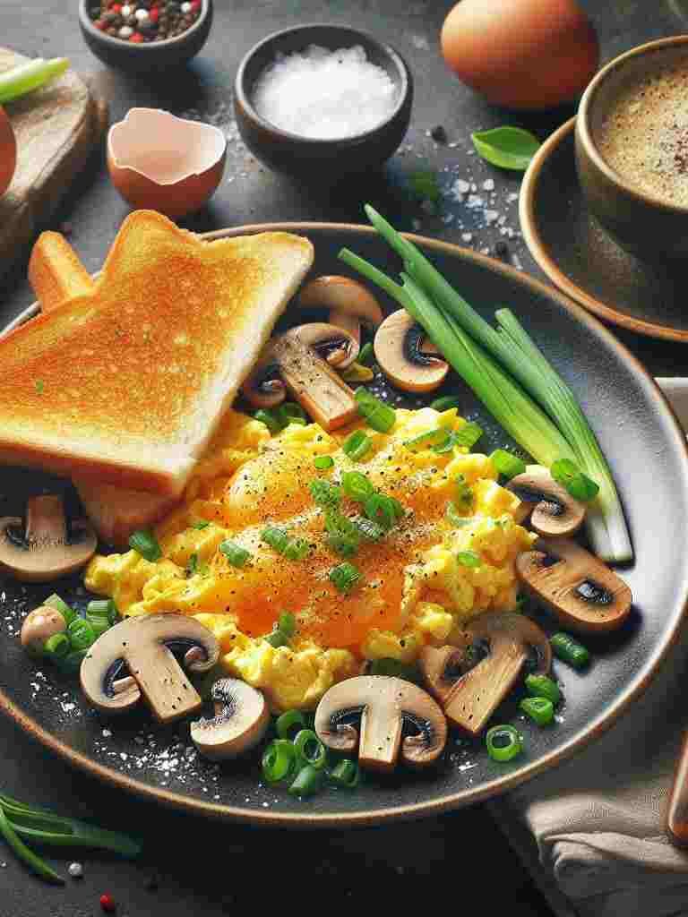 Scrambled Eggs with Mushrooms